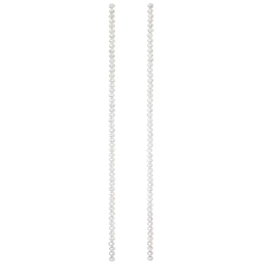 12 Pack: Crystal Faceted Glass Rondelle Beads, 3mm by Bead Landing™